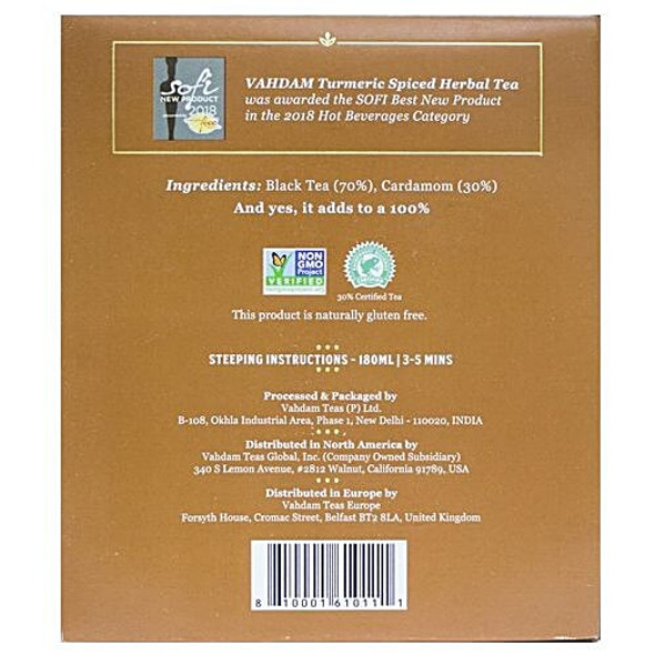 Vahdam Organic Masala Chai - Cardamom Spiced|30 g Vahdam Organic Masala Chai - Cardamom Spiced|30 g