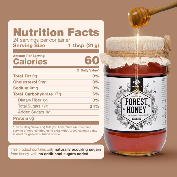 Vanalaya Forest Honey 500GM | Raw Unprocessed Unpasteurized Pure natural organic honey for weight loss Vanalaya Forest Honey 500GM | Raw Unprocessed Unpasteurized Pure natural organic honey for weight loss