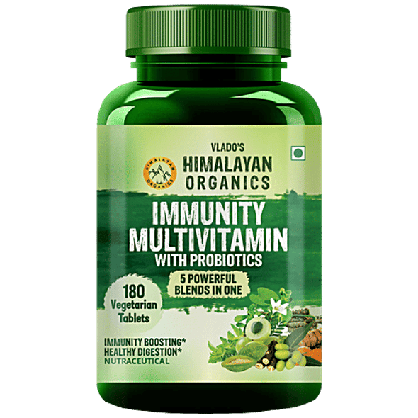 Vlado's Himalayan Organics Immunity Multivitamin With Probiotics Tablets|180 pcs Vlado's Himalayan Organics Immunity Multivitamin With Probiotics Tablets|180 pcs