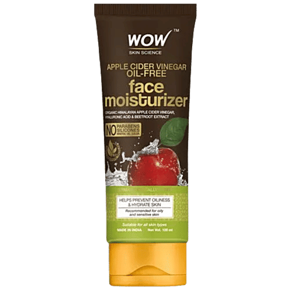 Wow Skin Science Organic Apple Cider Vinegar Face Moisturizer - Oil-Free, No Parabens|100 ml Wow Skin Science Organic Apple Cider Vinegar Face Moisturizer - Oil-Free, No Parabens|100 ml