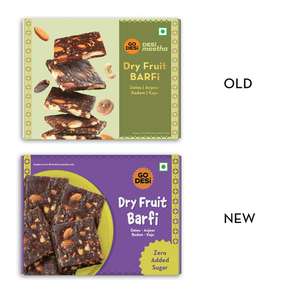GO DESi - Dry Fruits Barfi | Dates Bar | Anjeer | Khajoor | Nuts | Indian Mithai | Sweets Gift Pack | No Added Sugar | 200 grams GO DESi - Dry Fruits Barfi | Dates Bar | Anjeer | Khajoor | Nuts | Indian Mithai | Sweets Gift Pack | No Added Sugar | 200 grams