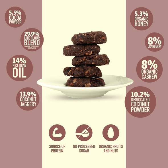 The Cinnamon Kitchen The Best Cookies (5 Cookies) - As Seen On Shark Tank | 100% Natural & Healthy | Almond | Vegan | Gluten Free | Organic | PCOS Friendly, 185 Gram