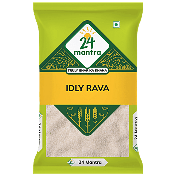24 Mantra Organic Idly Rava pack of 4 |500 g x 4|