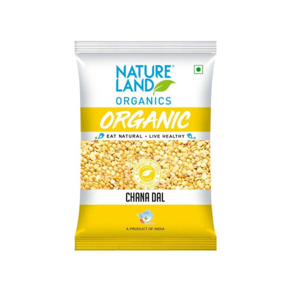 Natureland Organic Chana Dal pack of 4 |500 g x 4|
