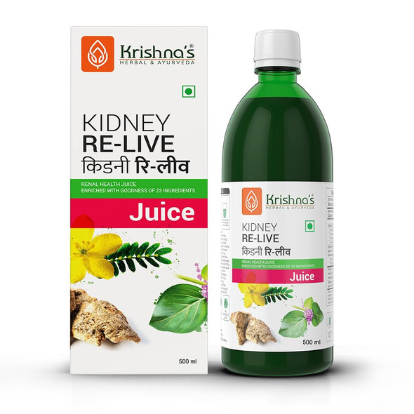 Krishna's  Kidney Re-Live Juice|500 ml|1.1 lbs