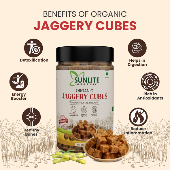Sunlite Organic - Organic Jaggery CubesI500gmI1.1lbs