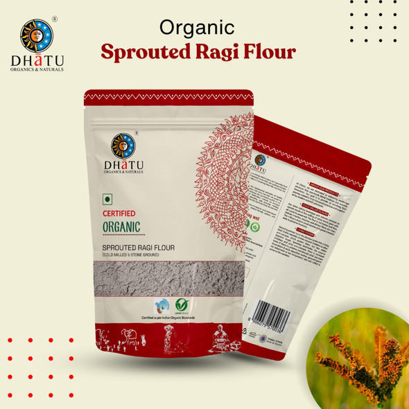 Dhatu Organic Sprouted Ragi Flour 500g