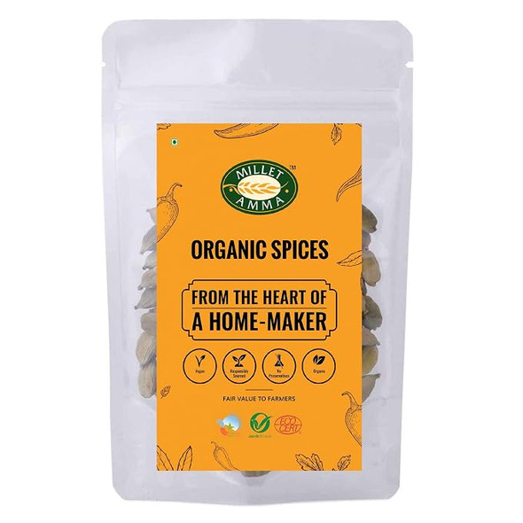 Millet Amma Organic Green Cardmon Elachi |25gm|0.06 lbs
