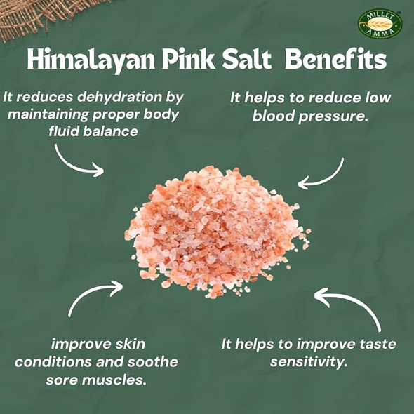 MILLET AMMA Himalayan Pink Salt |500gm|1.1 lbs