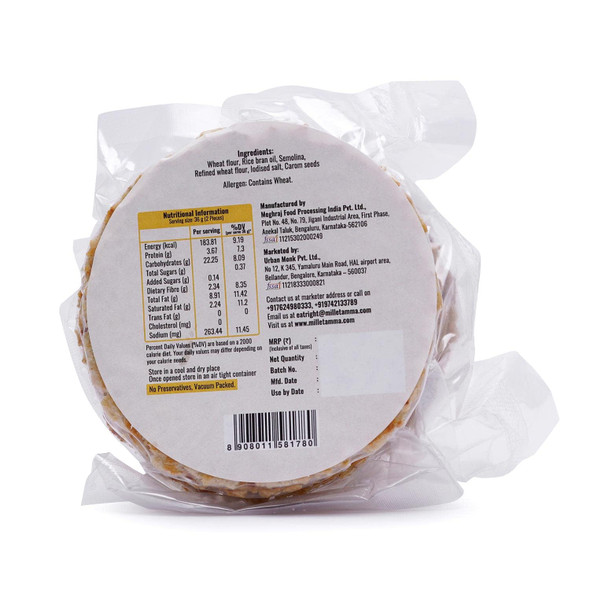 MILLET AMMA Baked Ajwain Bhakhri Ready to Eat | Best Choice for Snack Time, Parties & Events | Healthy Traditional Gujarati Snacks. by |180gm|0.4 lbs