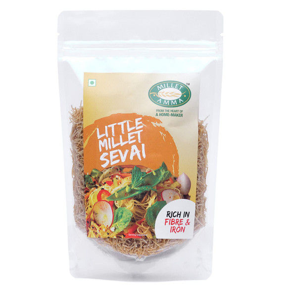 Millet Amma Little Millet Sevai  | Little Millet Semiya, Vermicelli | Preservative Free & Zero Maida | Rich in Fiber I Iron |175gm|0.39 lbs