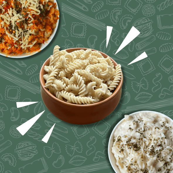 Millet Amma Family Millet Bites Combo No. 3 - Little Millet Hakka noodles+Foxtail Pasta+Millet Pizza Base+Bajra Methi Khakra+Jowar Bhakri+Bajra chivda+ Ragi Laddu+ Nutty Cookies+Berry Muesli |1500gm|3.31 lbs