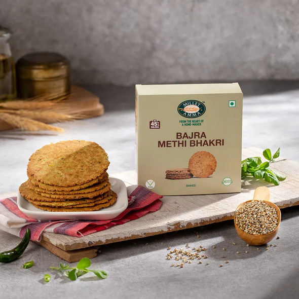 Millet Amma Bajra Methi Bhakhri |180gm|0.4 lbs