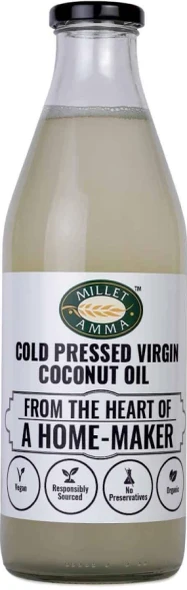 Millet Amma Cold Pressed Virgin Coconut Oil Organic |500gm|1.1 lbs