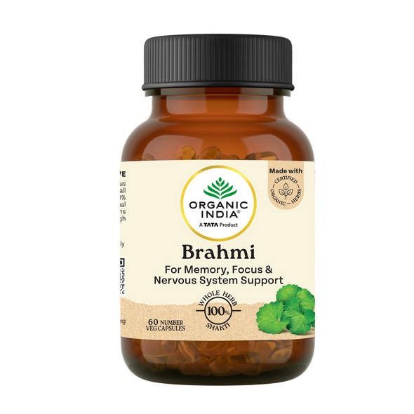 Organic India Brahmi 180 Cap |260gm|0.57 lbs