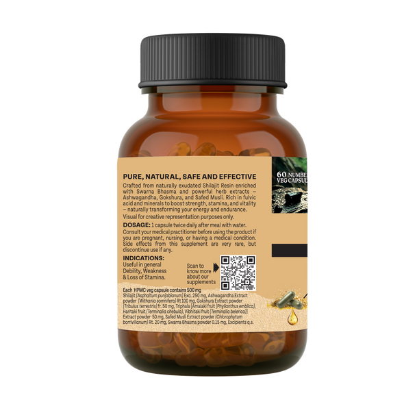 Organic India Shilajit Advance 60 Cap |150gm|0.33 lbs