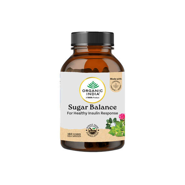 Organic India Sugar Balance 180 Cap |260gm|0.57 lbs