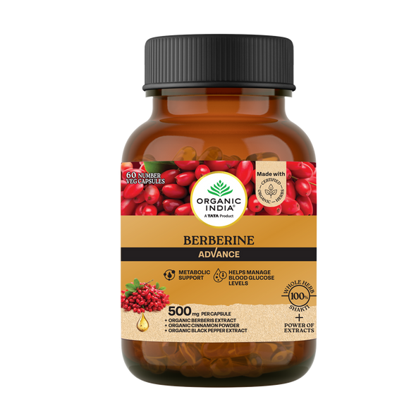 Organic India Berberine Advance 60 Cap |150gm|0.33 lbs