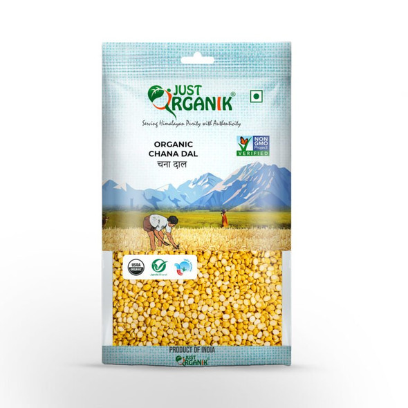 Organic Chana Dal by Just Organik|1000gm|2.2 lbs