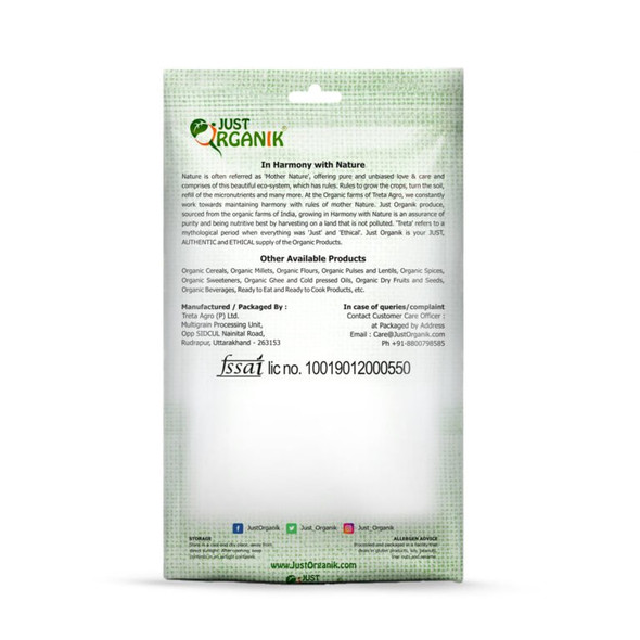 Organic Rice Poha by Just Organik|1000gm|2.2 lbs