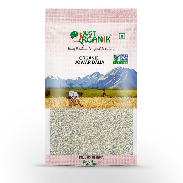 Organic Jowar Dalia by Just Organik|1000gm|2.2 lbs