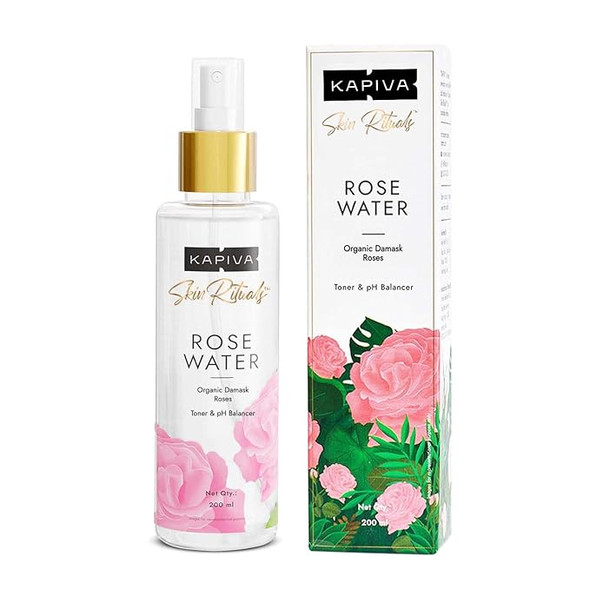 Skin Rituals Rose Water 200ML by Kapiva|200gm|0.44 lbs