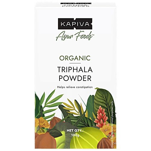 Organic Triphala Powder by Kapiva|100gm|0.22 lbs