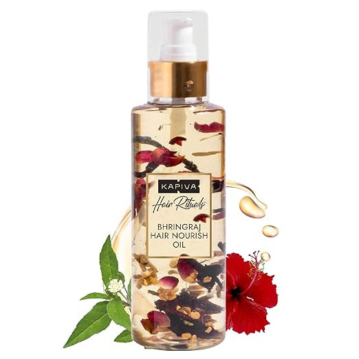 Bhringraj Hair Nourish Oil by Kapiva|200gm|0.44 lbs
