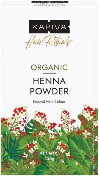 Organic Henna Powder by Kapiva|100gm|0.22 lbs