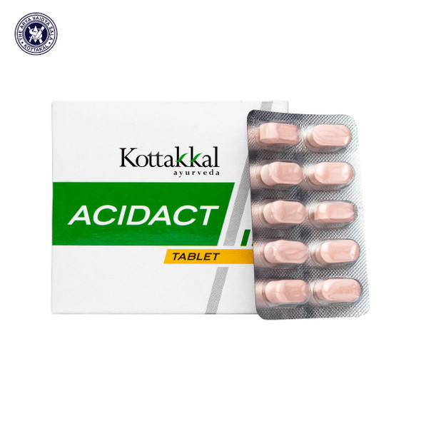 Acidact Tablet Pack of 10 strips by Kottakkal Arya Vaidya Sala|50gm|0.11 lbs