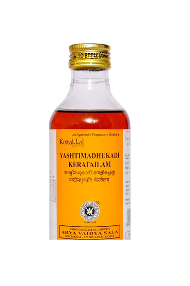 Yashtimadhukadi Kera Tailam by Kottakkal Arya Vaidya Sala|200gm|0.44 lbs