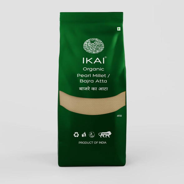 Organic Pearl Millet (Bajra) by IKAI Organics|450gm|0.99 lbs