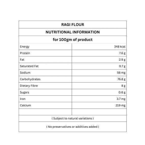 Organic Finger Millet/Ragi Atta by IKAI Organics|450gm|0.99 lbs