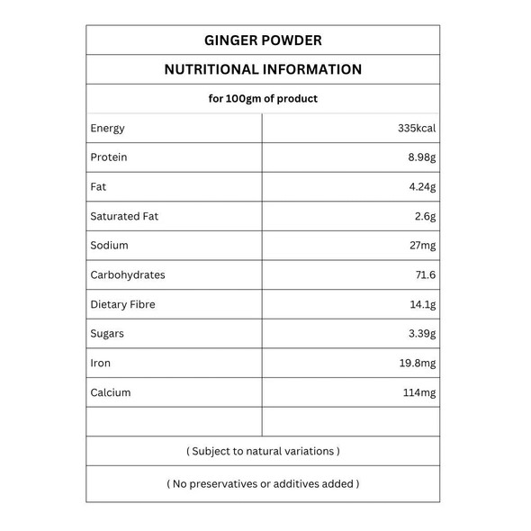 Organic Ginger Powder by IKAI Organics|50gm|0.11 lbs