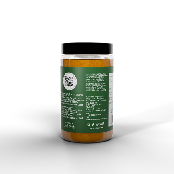 Organic Turmeric Powder by IKAI Organics|100gm|0.22 lbs