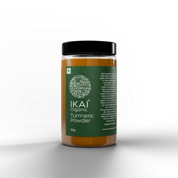 Organic Turmeric Powder by IKAI Organics|100gm|0.22 lbs