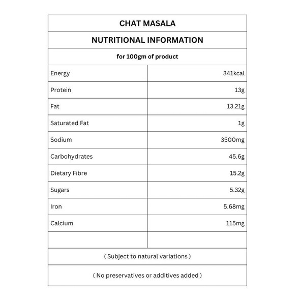 Organic Chat Masala by IKAI Organics|50gm|0.11 lbs