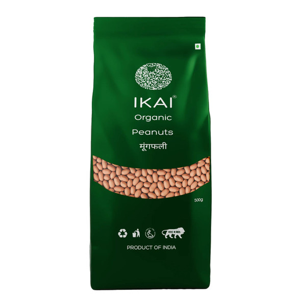 Organic Peanuts by IKAI Organics|500gm|1.1 lbs