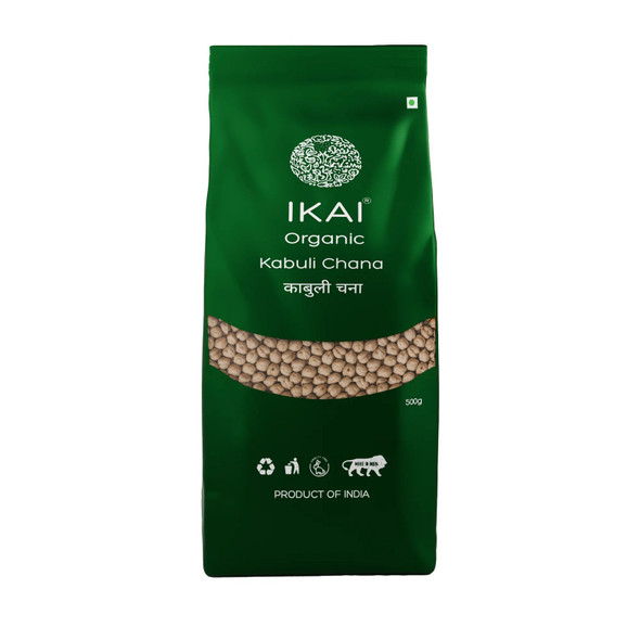 Organic Kabuli Chana by IKAI Organics|500gm|1.1 lbs