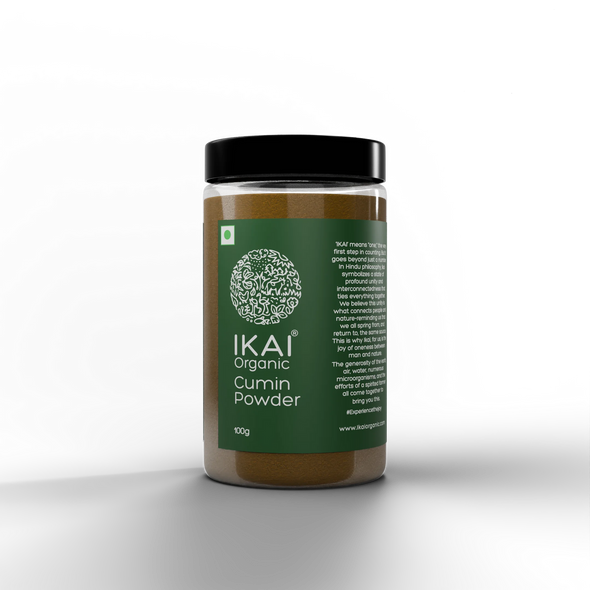 Organic Cumin Powder by IKAI Organics|100gm|0.22 lbs