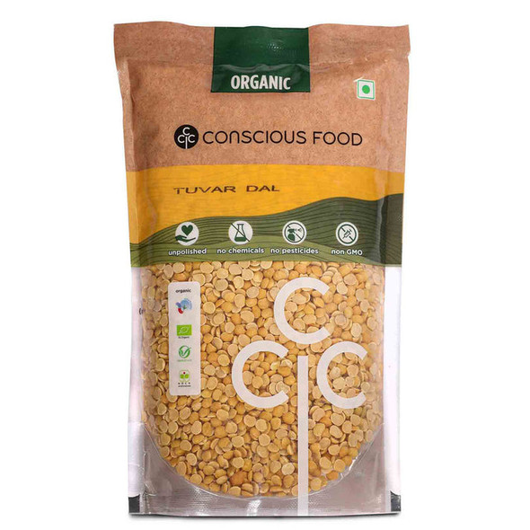 Pigeon Pea / Tuvar Dal by Conscious Food|500gm|1.1 lbs