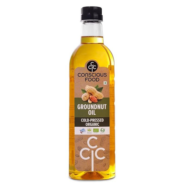 Groundnut Oil by Conscious Food|500gm|1.1 lbs