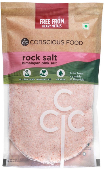 Rock Salt / Saindha Namak by Conscious Food|500gm|1.1 lbs