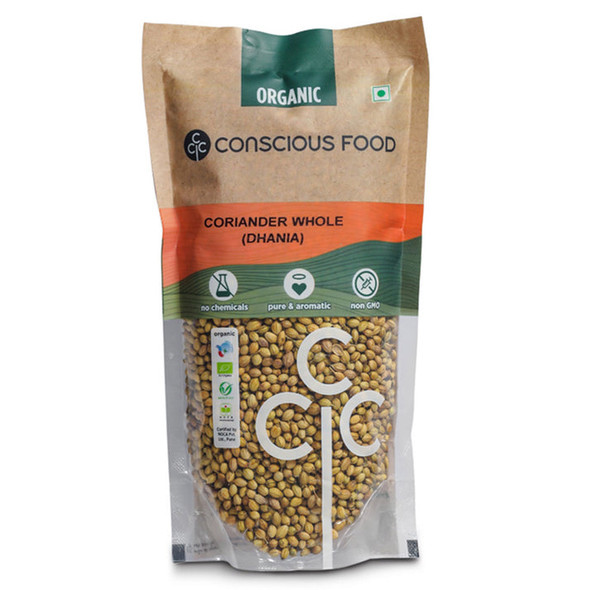 Coriander Seeds by Conscious Food|100gm|0.22 lbs