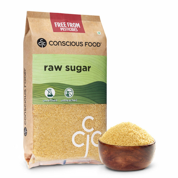 Raw Sugar / Khandsari by Conscious Food|1000gm|2.2 lbs