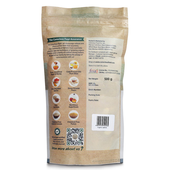 Cashews by Conscious Food|500gm|1.1 lbs