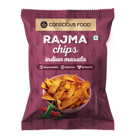 Rajma Chips by Conscious Food|50gm|0.11 lbs