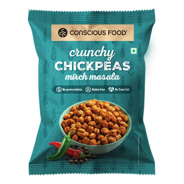 Crunchy Chickpeas by Conscious Food|50gm|0.11 lbs