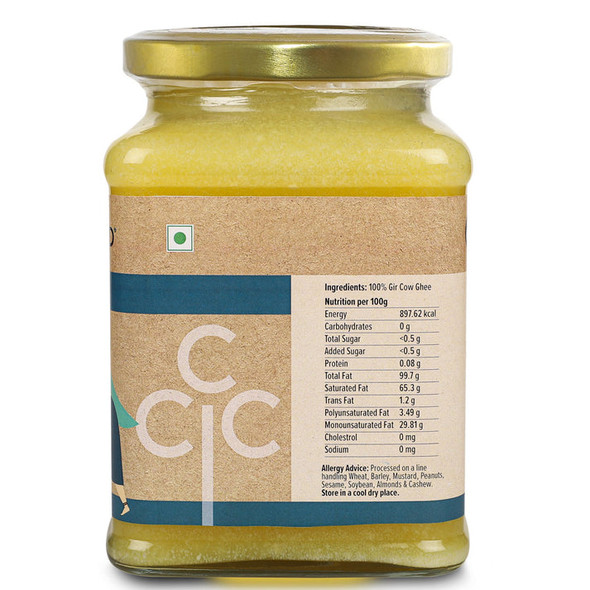 A2 Gir Cow Ghee by Conscious Food|200gm|0.44 lbs