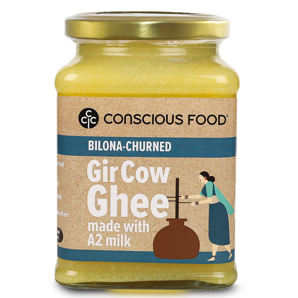 A2 Gir Cow Ghee by Conscious Food|600gm|1.32 lbs